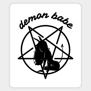 Demon babe / BLACK / Sticker